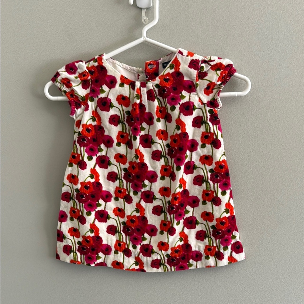 GAP Pink and Red Floral Dress